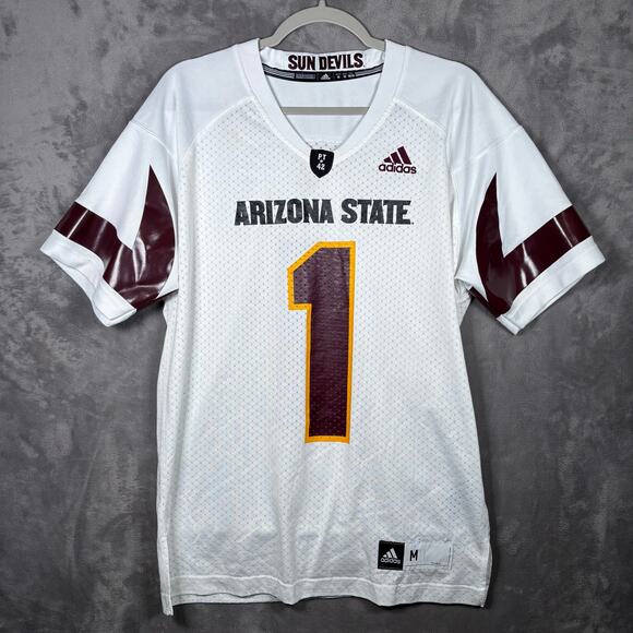 Adidas Arizona State Sun Devils Football Jersey PT42 White Medium - Picture 1 of 6